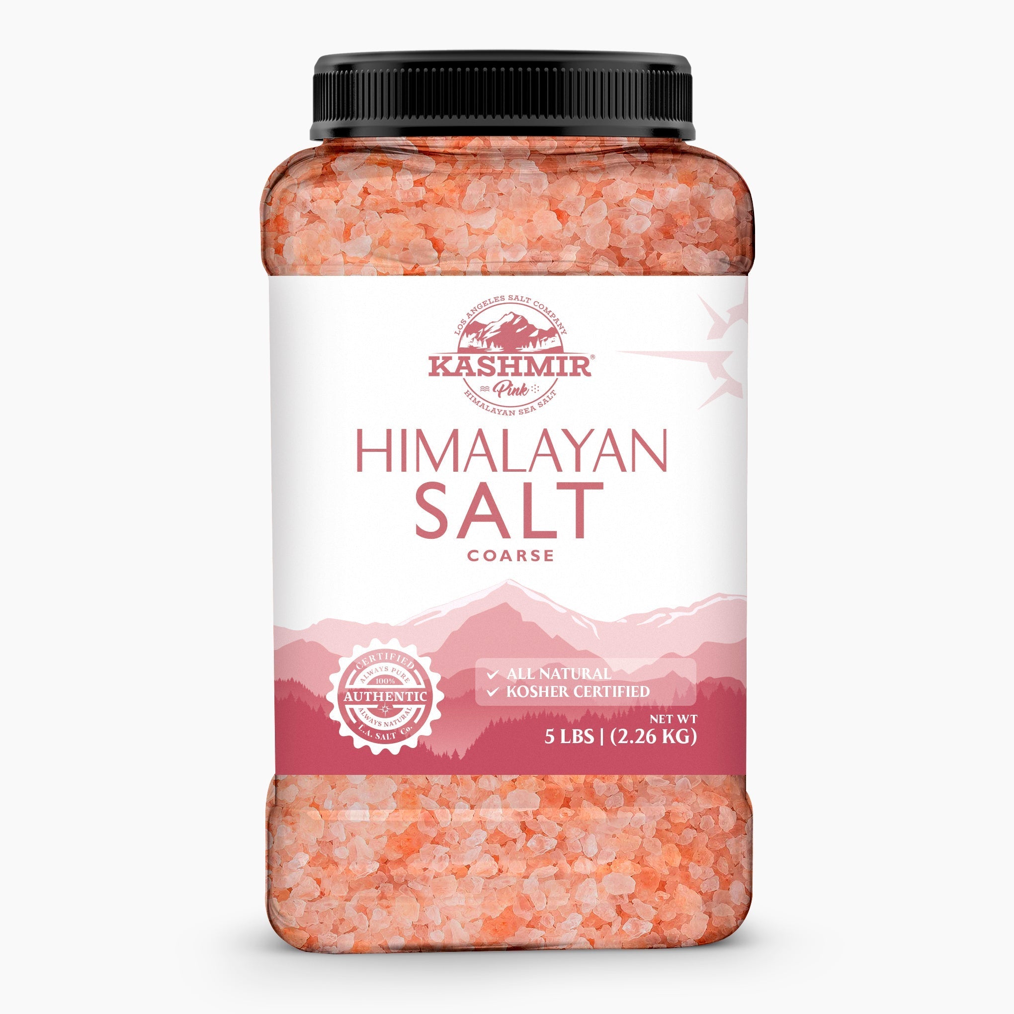 Kashmir Pink® Himalayan Salt Coarse Jar