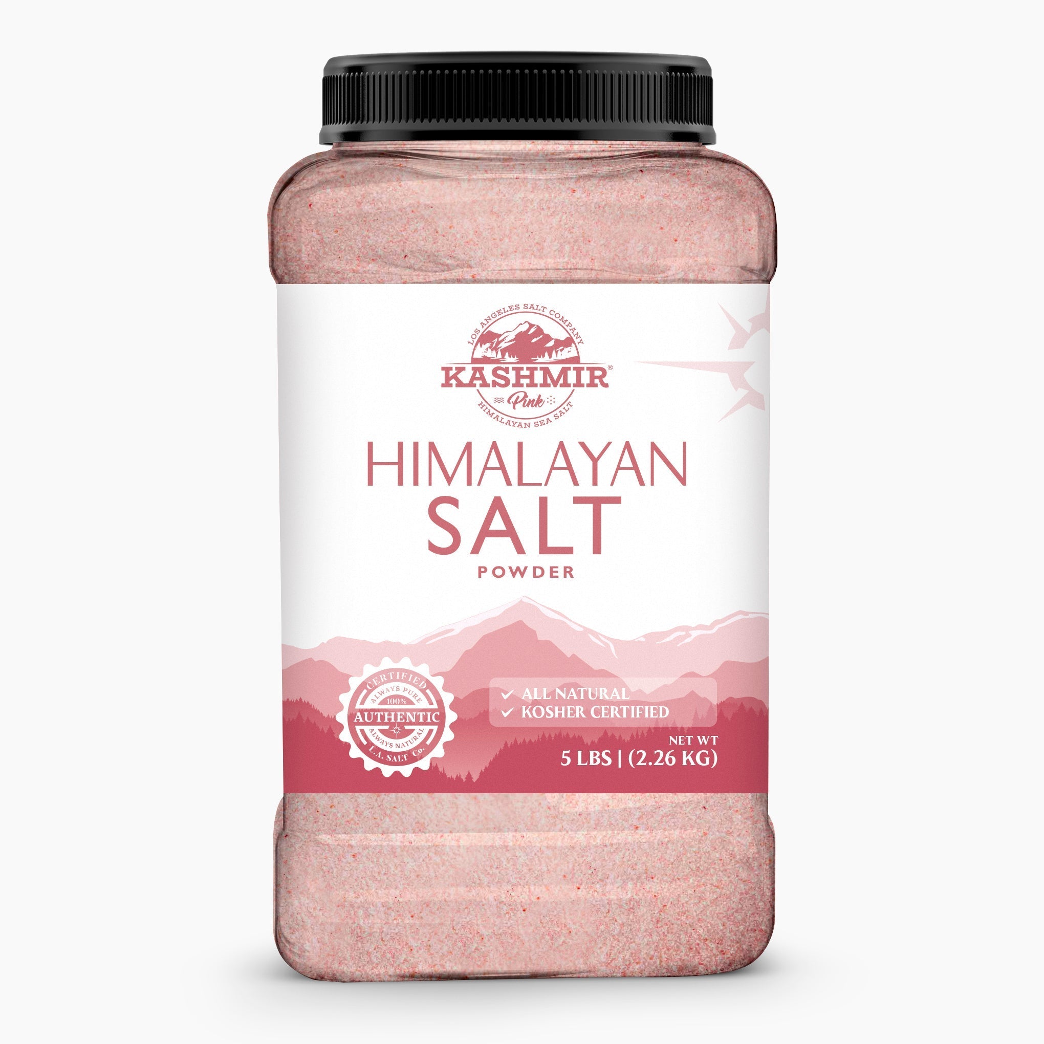 Kashmir Pink® Himalayan Salt Powder Jar
