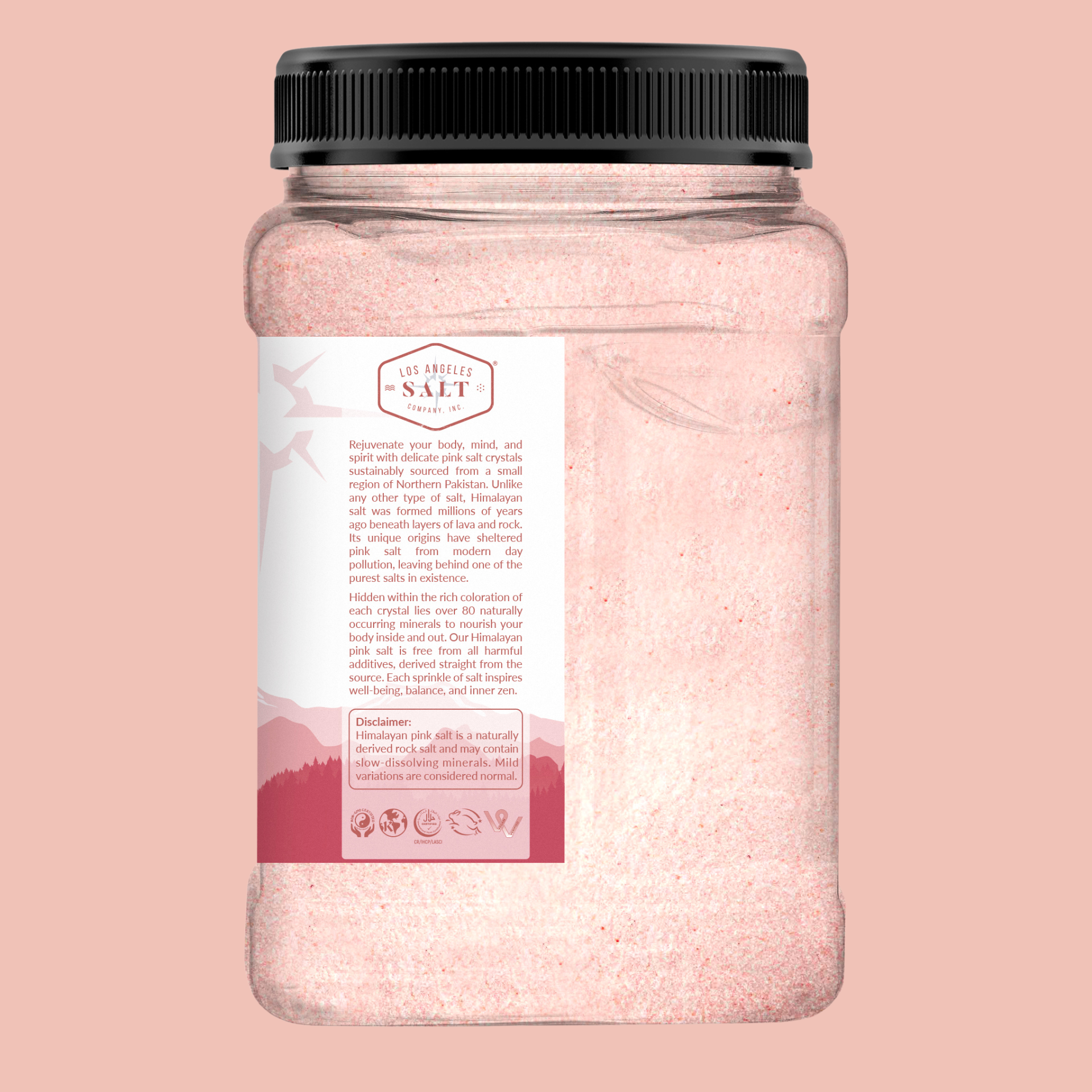 Kashmir Pink® Himalayan Salt Powder Jar